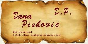 Dana Pisković vizit kartica